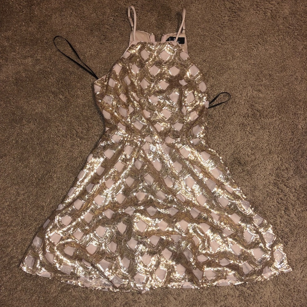 Sequin Skater Dress